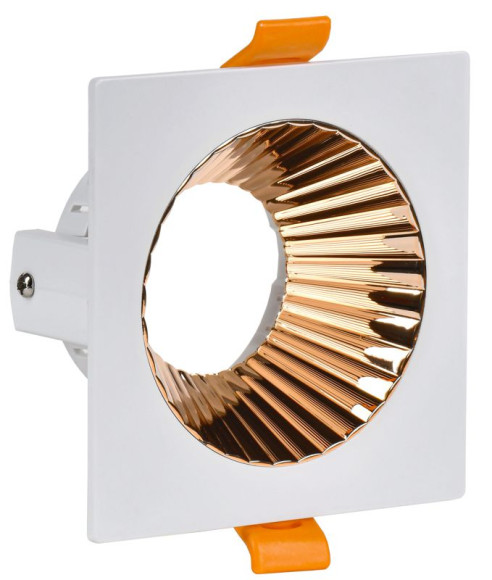IEK LIGHTING Светильник 4109 встраиваемый поворотный под лампу GU10 белый/золото пластик IEK, LT-UVB0-4109-GU10-1-K22 IEK LIGHTING Светильник 4109 встраиваемый поворотный под лампу GU10 белый/золото пластик IEK, LT-UVB0-4109-GU10-1-K22