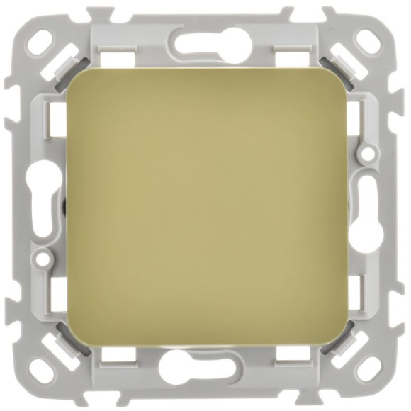 IEK FLITE Выключатель 1-клавишный 10А ВС11-1-0-ФлО оливковый IEK, FI-V10-0-10-1-K26