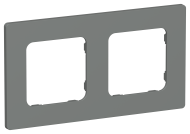 FLITE Рамка 2-местная РУ-2-К-ФлМА мокрый асфальт IEK, FI-M22-32-20-K80