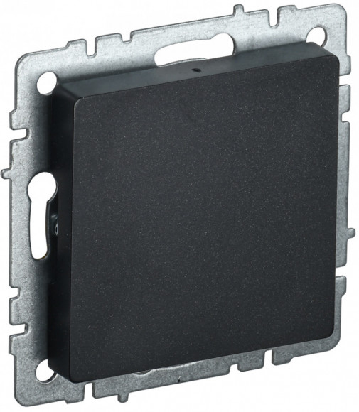 IEK BRITE Заглушка с суппортом МЗ10-БрЧ черный IEK, BR-PL10-K02