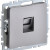 BRITE Розетка компьютерная RJ45 кат.6 РК11-БрС сталь IEK, BR-K10-2-K46