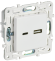 IEK SKANDY Розетка USB A+C 3,1А SK-R14W арктический белый , SK-U22-D31-K01 IEK SKANDY Розетка USB A+C 3,1А SK-R14W арктический белый , SK-U22-D31-K01