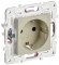 IEK SKANDY Розетка с заземлением без защитных шторок 16А SK-R05B бежевый , SK-R11-16-K10