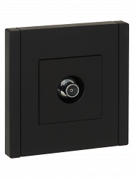 FORTE&PIANO Розетка TV оконечная FP128 черный , FP-A10-O-K02