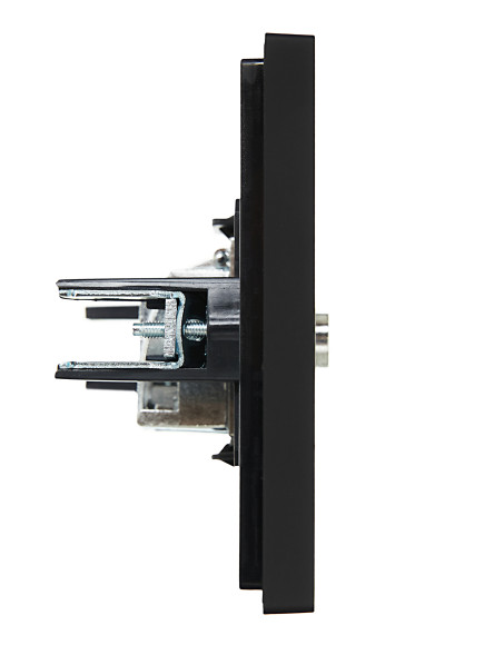 IEK FORTE&PIANO Розетка TV оконечная FP128 черный , FP-A10-O-K02