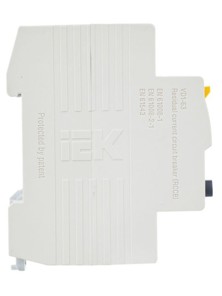 IEK Выключатель дифференциальный (УЗО) ВД1-63 2Р 50А 300мА IEK, MDV10-2-050-300