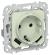 IEK FLITE Розетка 1-местная с заземлением с защитными шторками 16А с USB A+A 3,1А РСЮша11-0-ФлП панг IEK, FI-R14-16-U21-D31-K92