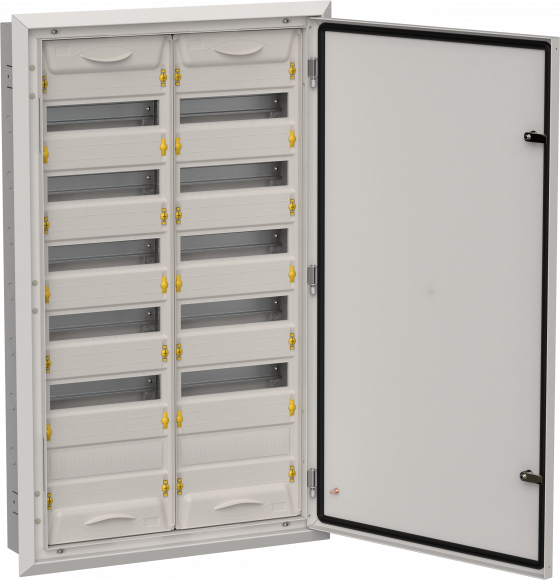 IEK TITAN 5 Корпус металлический ЩРв-144 (2х72) 1005х625х130мм IP31 серый (одна дверь) IEK, TI5-50-V-2X072-31-7035