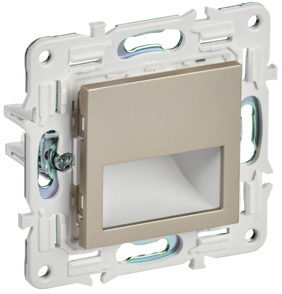 IEK SKANDY Подсветка LED встраиваемая SK-L01Sh шампань , SK-FL20-K37