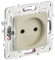 IEK SKANDY Розетка без заземления с защитными шторками 10А SK-R01B бежевый , SK-R13-10-K10