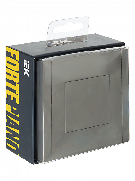 IEK FORTE&PIANO Заглушка с суппортом FP541 сталь , FP-PL10-K46