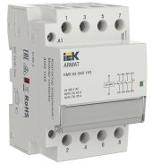 ARMAT Контактор модульный KMR 63А 24В AC/DC 3НО 1НЗ IEK, AR-KMR20-063-31-024 ARMAT Контактор модульный KMR 63А 24В AC/DC 3НО 1НЗ IEK, AR-KMR20-063-31-024