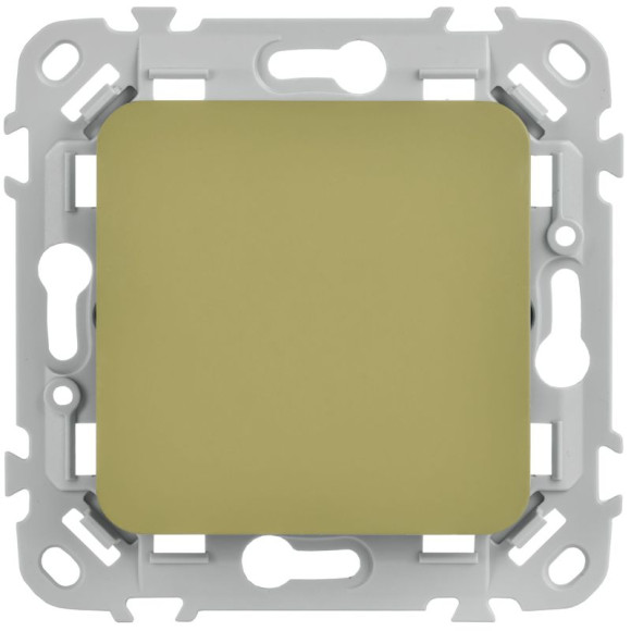 IEK FLITE Выключатель 1-клавишный кнопочный 10А ВС11-2-0-ФлО оливковый IEK, FI-V14-0-10-1-K26