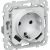 FLITE Розетка 1-местная с заземлением с защитными шторками 16А с USB A+A 3,1А безвинтовое крепление РСЮша11-1-ФлЖ жемчуг IEK, FI-R14-16-1-U21-D31-K36