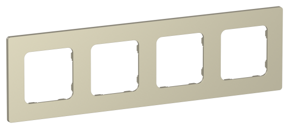 IEK FLITE Рамка 4-местная РУ-4-К-ФлШ шампань IEK, FI-M42-32-20-K37