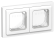 IEK FLITE Рамка 2-местная IP55 Рпро-2-55-ФлБ белый IEK, FI-M20-32-55-K01
