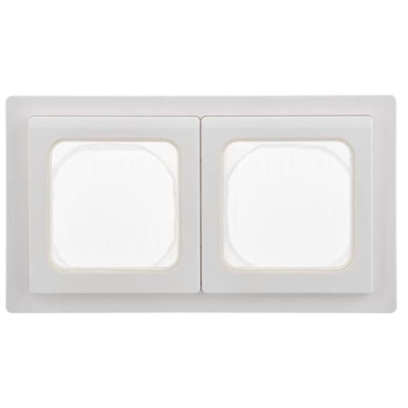 IEK FLITE Рамка 2-местная IP55 Рпро-2-55-ФлБ белый IEK, FI-M20-32-55-K01