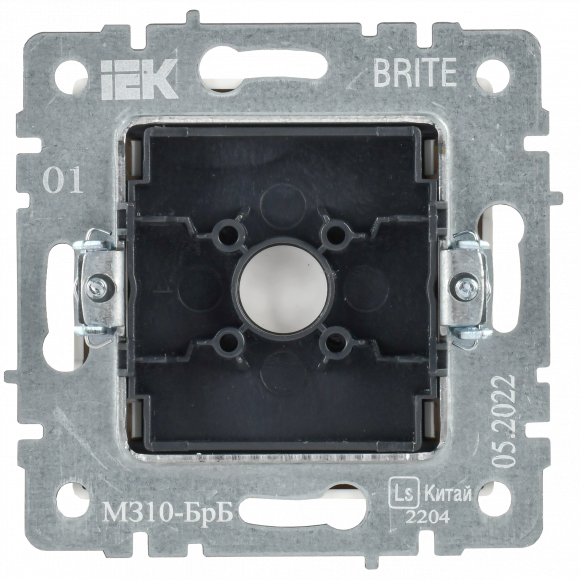 IEK BRITE Заглушка с суппортом МЗ10-БрБ белый IEK, BR-PL10-K01