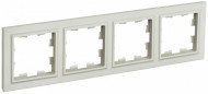 BRITE Рамка 4-местная РУ-4-БрКр бежевый , BR-M42-K10