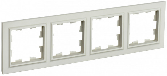 IEK BRITE Рамка 4-местная РУ-4-БрКр бежевый IEK, BR-M42-K10