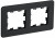 IEK BRITE Рамка 2-местная РУ-2-2-Бр стекло черный RE , BR-M22-G-41-K02