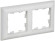 IEK BRITE Рамка 2-местная РУ-2-БрАБ арктический белый/белый IEK, BR-M22-12-K91 IEK BRITE Рамка 2-местная РУ-2-БрАБ арктический белый/белый IEK, BR-M22-12-K91