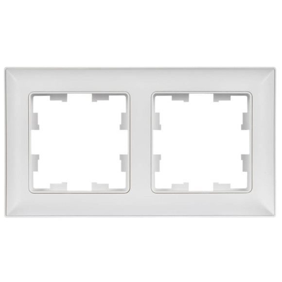 IEK BRITE Рамка 2-местная РУ-2-БрАБ арктический белый/белый IEK, BR-M22-12-K91 IEK BRITE Рамка 2-местная РУ-2-БрАБ арктический белый/белый IEK, BR-M22-12-K91
