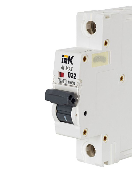 IEK ARMAT Автоматический выключатель M06N 1P D 32А IEK, AR-M06N-1-D032 IEK ARMAT Автоматический выключатель M06N 1P D 32А IEK, AR-M06N-1-D032