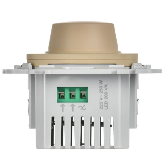 IEK FLITE Светорегулятор проходной LED 250Вт СС16-5-1-ФлХ хаки IEK, FI-D22-0250-P-K59