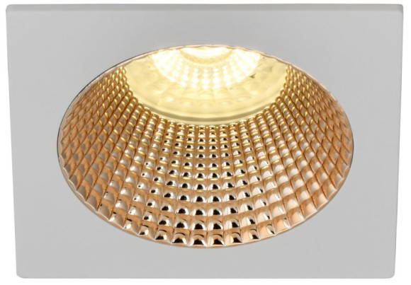 IEK LIGHTING Светильник 4110 встраиваемый поворотный под лампу GU10 белый/золото пластик IEK, LT-UVB0-4110-GU10-1-K22