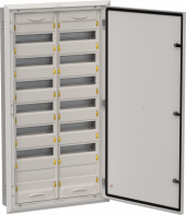 TITAN 5 Корпус металлический ЩРв-168 (2х84) 1130х625х130мм IP31 серый (одна дверь) IEK, TI5-50-V-2X084-31-7035