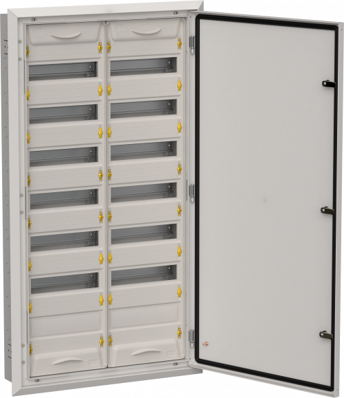 IEK TITAN 5 Корпус металлический ЩРв-168 (2х84) 1130х625х130мм IP31 серый (одна дверь) IEK, TI5-50-V-2X084-31-7035