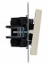 IEK BRITE Выключатель 1-клавишный перекрестный 10А ВС10-1-3-БрКр бежевый IEK, BR-V13-0-10-K10