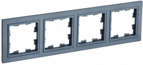 IEK BRITE Рамка 4-местная РУ-4-БрМ маренго IEK, BR-M42-K35