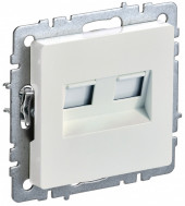 BRITE Розетка двойная RJ11+RJ45 кат.5E РК/Т12-БрЖ жемчуг IEK, BR-KT20-O-1-K36 BRITE Розетка двойная RJ11+RJ45 кат.5E РК/Т12-БрЖ жемчуг IEK, BR-KT20-O-1-K36