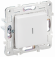 IEK SKANDY Выключатель 1-клавишный проходной с индикацией 10А SK-V08W арктический белый , SK-V12-1-10-K01