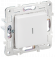 IEK SKANDY Выключатель 1-клавишный проходной с индикацией 10А SK-V08W арктический белый , SK-V12-1-10-K01