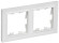 IEK BRITE Рамка 2-местная РУ-2-БрАБ арктический белый IEK, BR-M22-K91 IEK BRITE Рамка 2-местная РУ-2-БрАБ арктический белый IEK, BR-M22-K91