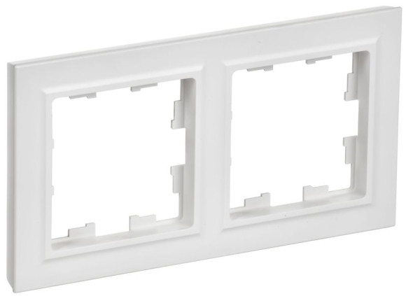 IEK BRITE Рамка 2-местная РУ-2-БрАБ арктический белый IEK, BR-M22-K91 IEK BRITE Рамка 2-местная РУ-2-БрАБ арктический белый IEK, BR-M22-K91