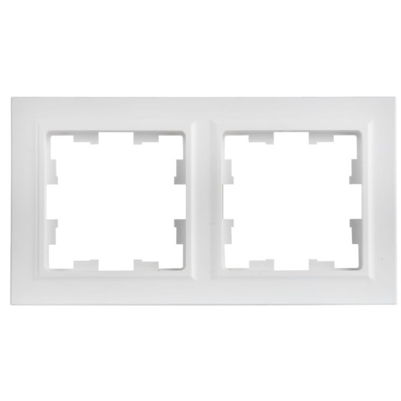 IEK BRITE Рамка 2-местная РУ-2-БрАБ арктический белый IEK, BR-M22-K91 IEK BRITE Рамка 2-местная РУ-2-БрАБ арктический белый IEK, BR-M22-K91
