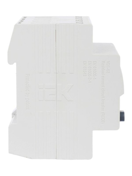 IEK Выключатель дифференциальный (УЗО) ВД1-63 4Р 16А 30мА IEK, MDV10-4-016-030