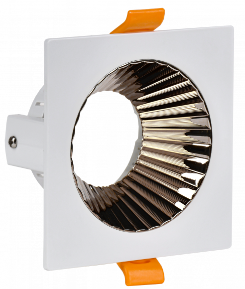IEK LIGHTING Светильник 4109 встраиваемый поворотный под лампу GU10 белый/шоколад пластик IEK, LT-UVB0-4109-GU10-1-K30