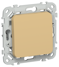 FLITE Выключатель 1-клавишный 10А ВС11-1-0-ФлШм шамуа IEK, FI-V10-0-10-1-K89