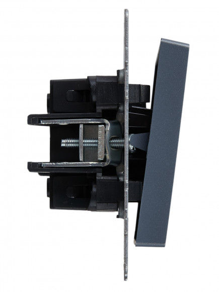 IEK BRITE Выключатель 1-клавишный перекрестный 10А ВС10-1-3-БрМ маренго , BR-V13-0-10-K35