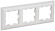 IEK BRITE Рамка 3-местная РУ-3-БрАБ арктический белый/белый IEK, BR-M32-12-K91 IEK BRITE Рамка 3-местная РУ-3-БрАБ арктический белый/белый IEK, BR-M32-12-K91