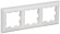 IEK BRITE Рамка 3-местная РУ-3-БрАБ арктический белый/белый IEK, BR-M32-12-K91 IEK BRITE Рамка 3-местная РУ-3-БрАБ арктический белый/белый IEK, BR-M32-12-K91
