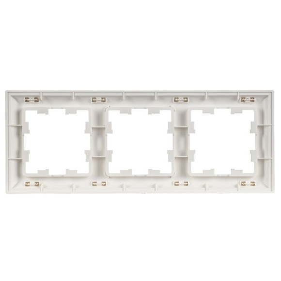 IEK BRITE Рамка 3-местная РУ-3-БрАБ арктический белый/белый IEK, BR-M32-12-K91 IEK BRITE Рамка 3-местная РУ-3-БрАБ арктический белый/белый IEK, BR-M32-12-K91