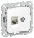 IEK FLITE Розетка 2-местная RJ45/TV категория 5Е STP РКТВ5е-2-1-ФлБ белый IEK, FI-AK21-1-K01