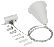 LIGHTING Комплект подвеса для шинопровода с тросом 1,5м белый IEK, LT-SO0D-KPT-D15-K01