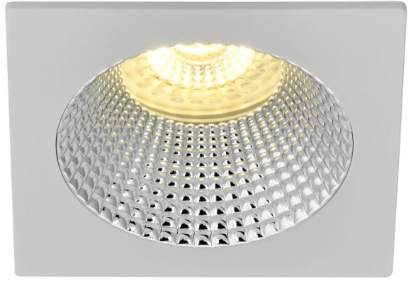 IEK LIGHTING Светильник 4110 встраиваемый поворотный под лампу GU10 белый/хром пластик IEK, LT-UVB0-4110-GU10-1-K23